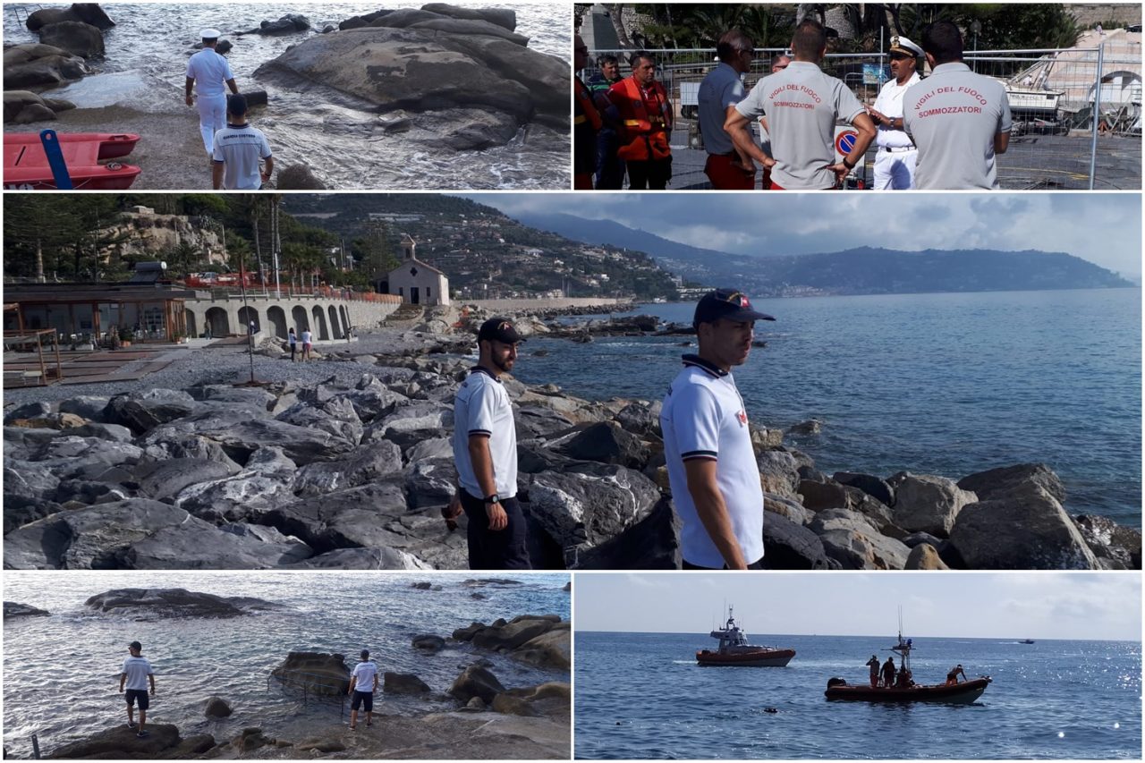 Ricerche in mare al largo di Sant’Ampelio per la 65enne scomparsa