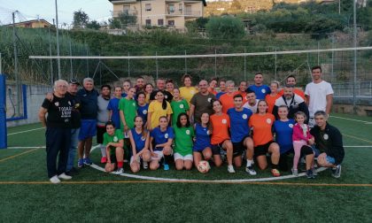 Le ragazze del Don Bosco Vallecrosia Intemelia all'inaugurazione del nuovo complesso sportivo di San Biagio