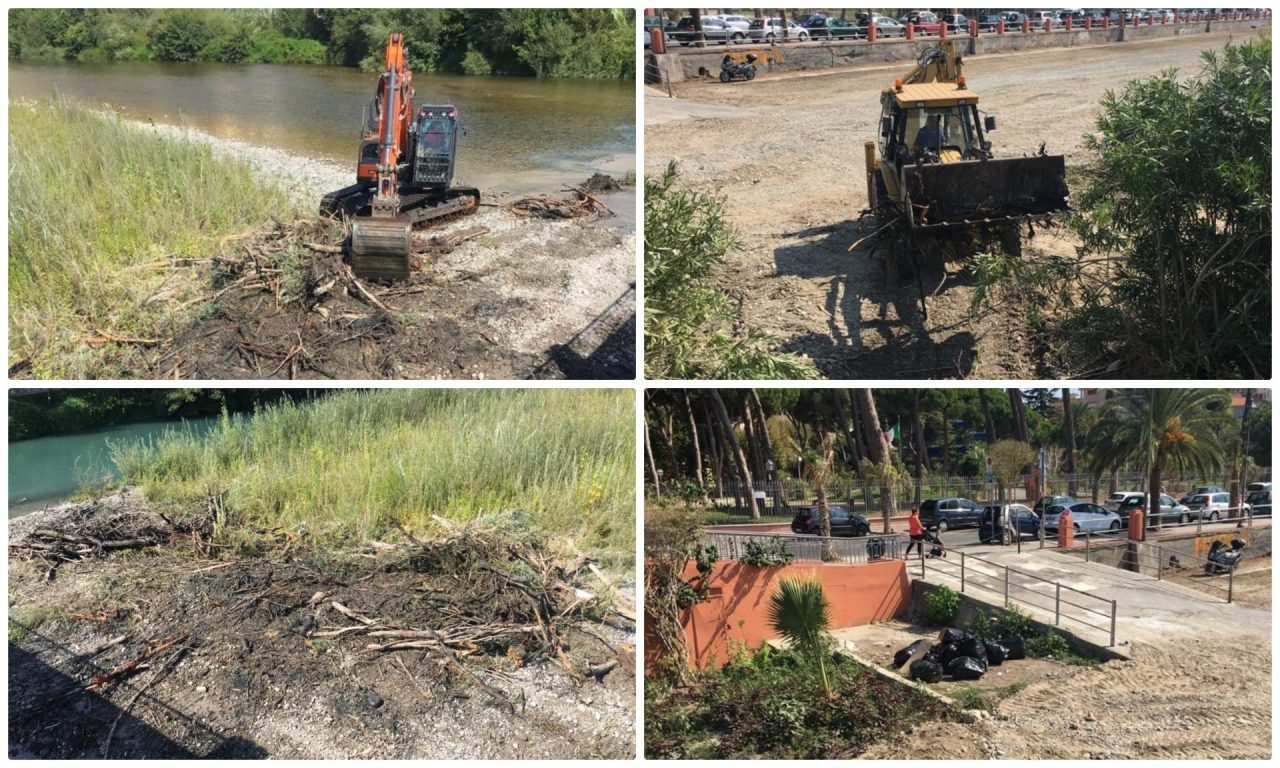 Ventimiglia: ruspe nel fiume Roya è iniziata la pulizia del greto
