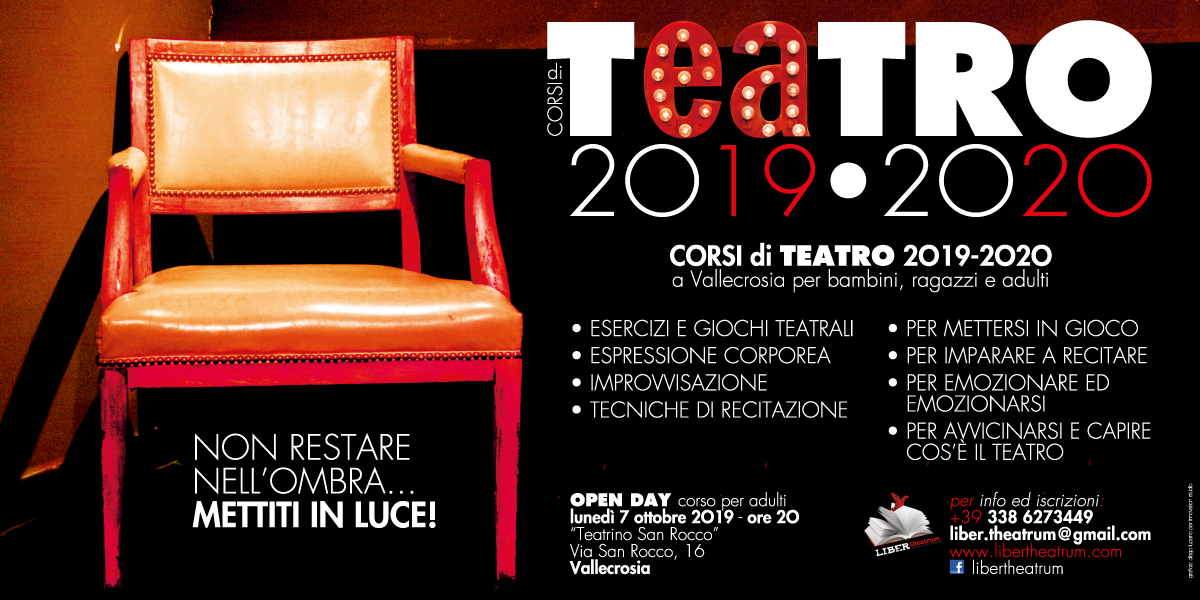 “LiberTheatrum” presenta i corsi di teatro per adulti