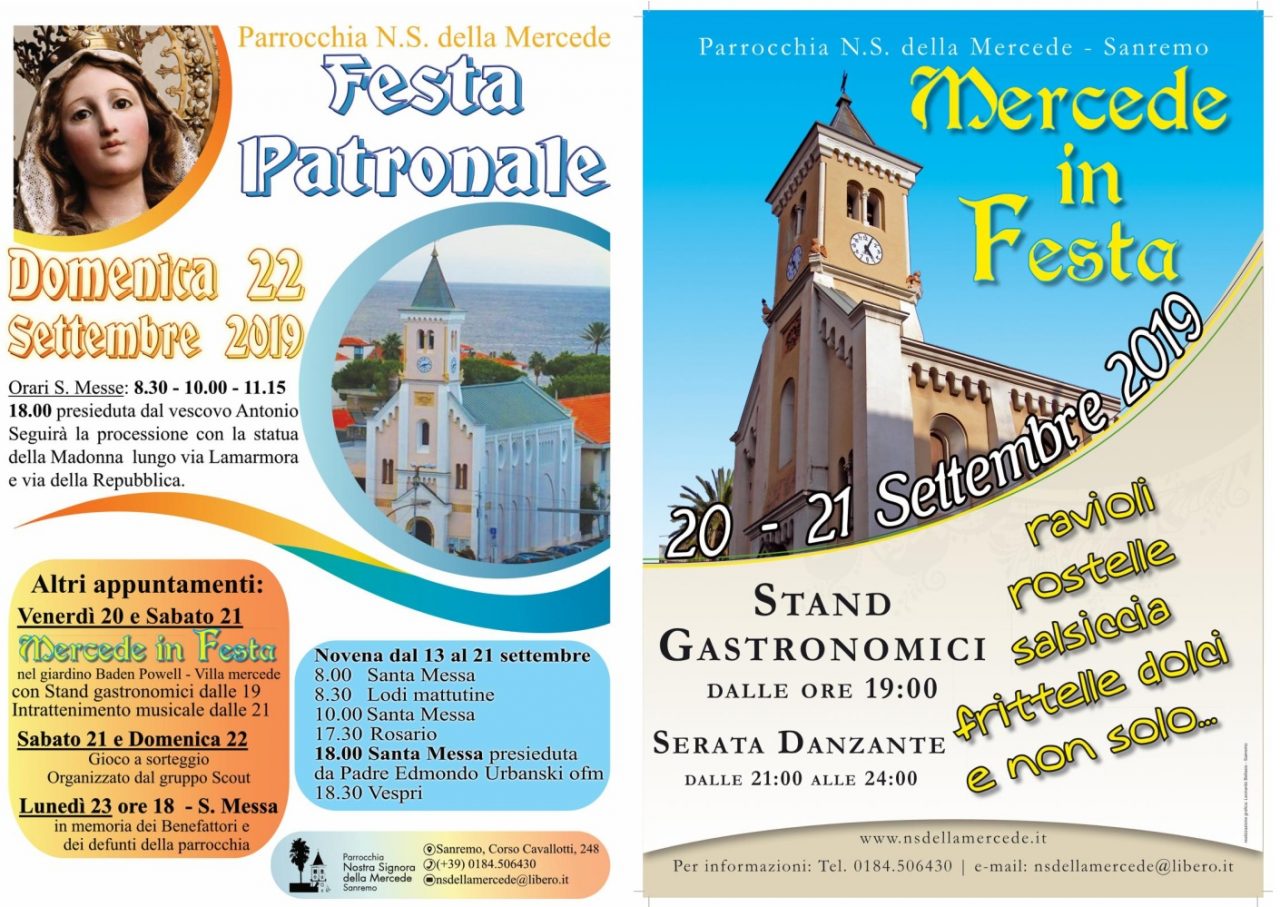 La Parrocchia della Mercede si prepara alla sua festa con un pensiero rivolto a Padre Cristoforo