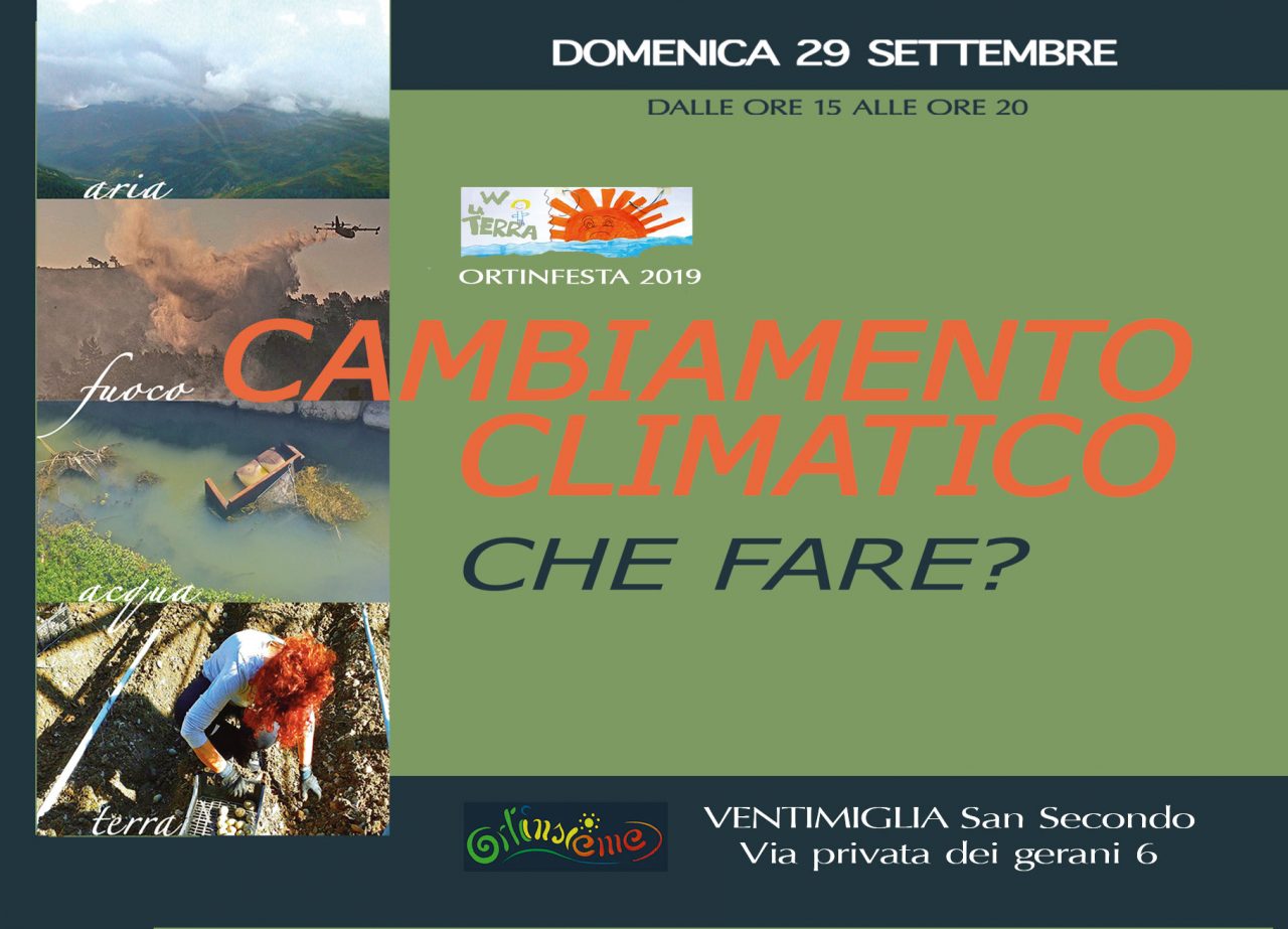 Domenica torna a Ventimiglia Ortinfesta. La riflessione sul cambiamento climatico