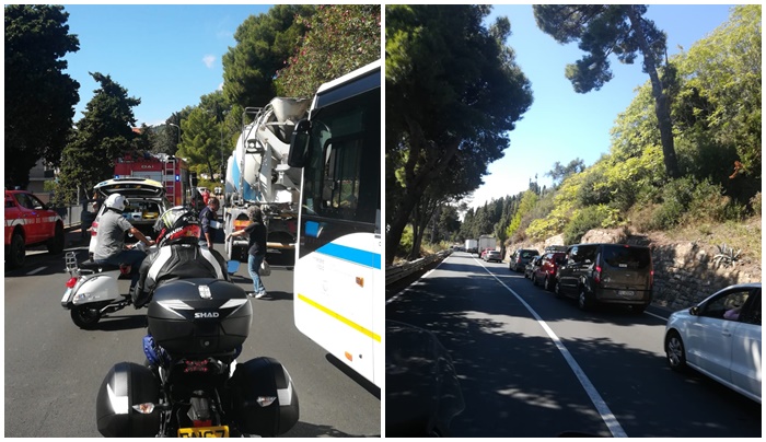 Tamponamento sull’Aurelia traffico in tilt tra Imperia e Costarainera
