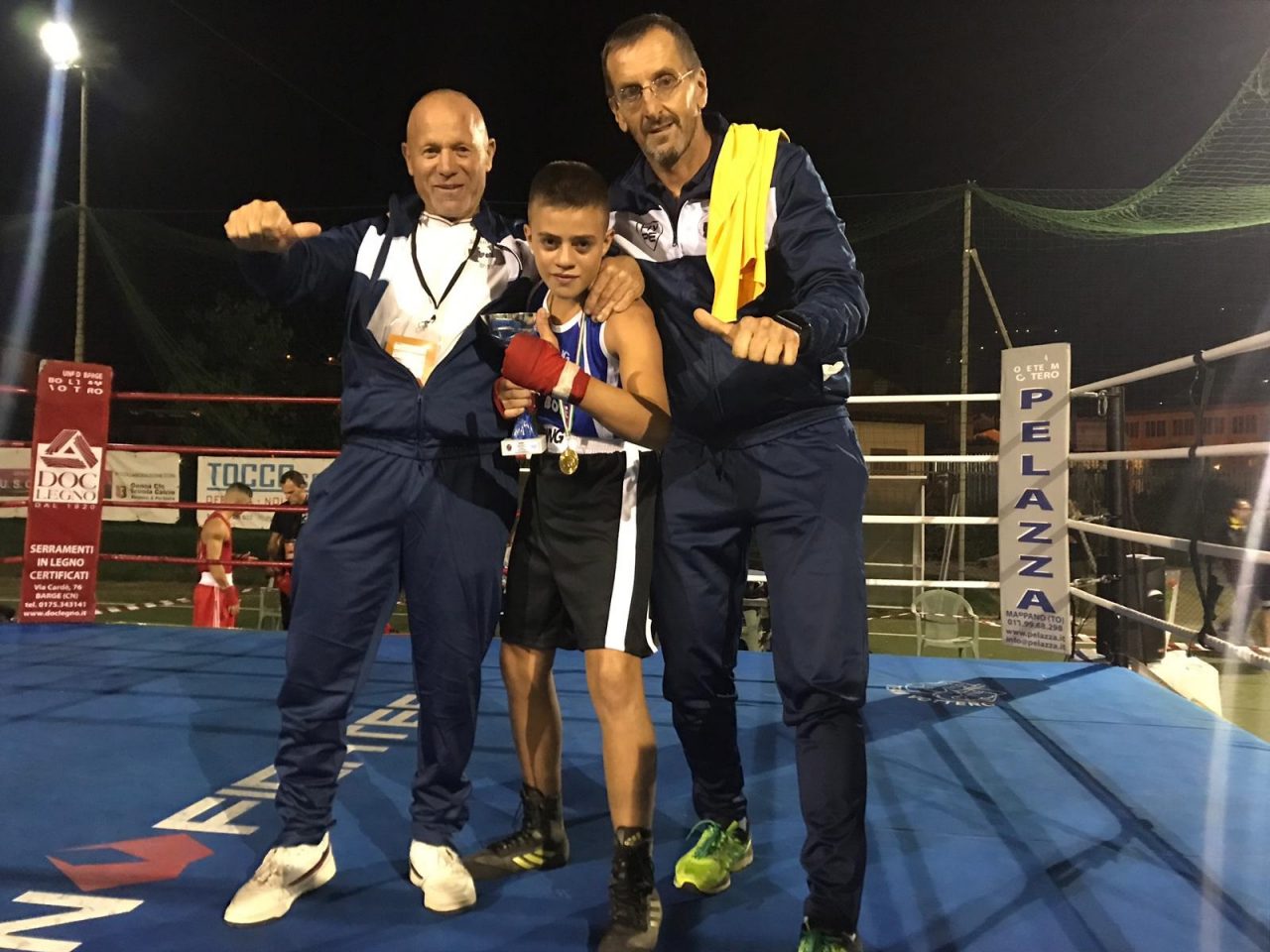 Il 13enne Thomas Fontò agli interregionali di boxe