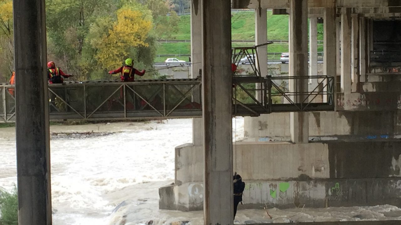 Uomo sorpreso dalla piena del Roya salvato a Ventimiglia
