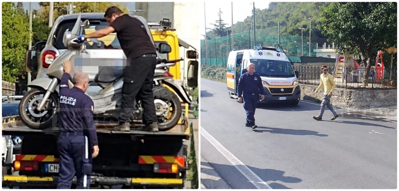 Schianto contro un’auto: gravissimo scooterista al Santa Corona