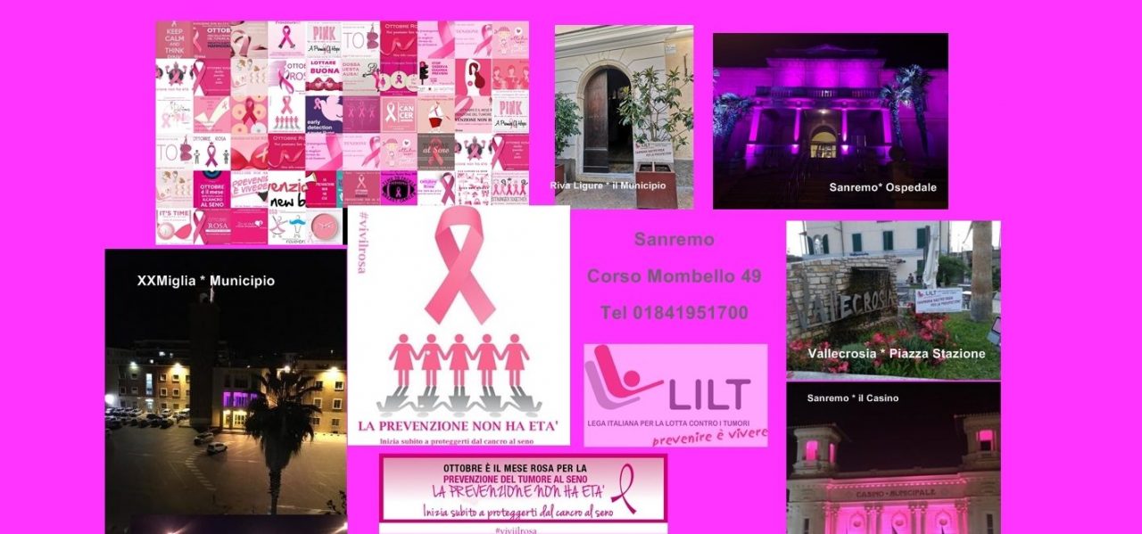 Mese della prevenzione, la LILT colora di rosa tutta la provincia