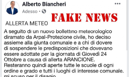 Il sindaco Biancheri denuncia fake news sulla finta revoca chiusura scuole