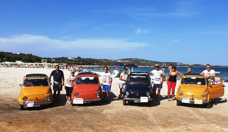 Il Club Fiat 500 del Golfo Dianese ospite al raduno in Costa Smeralda