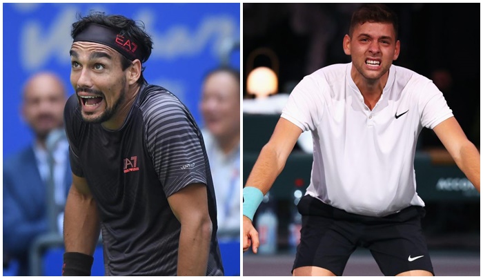 Dopo gli insulti di cinque anni fa stasera a Basilea la rivincita tra Fognini e Krajinović