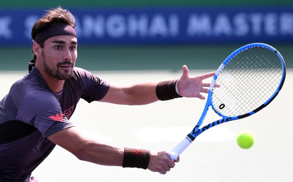 Finisce in due set ai quarti di finale il Master 1000 di Shangai per Fabio Fognini