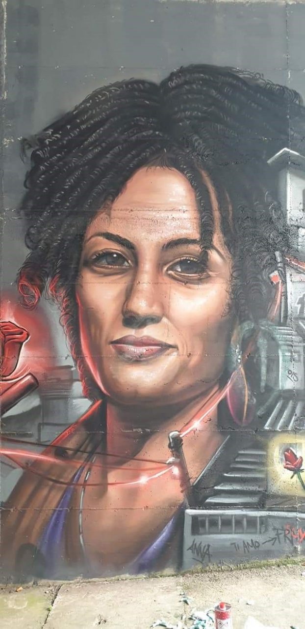 Disegni osceni e sessisti sul murales dedicato a Marielle Franco