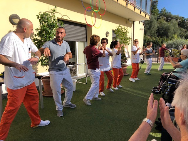 Tutti in festa alla casa di cura Franchiolo per  la prima edizione delle “Olimpiadi dei nonni”