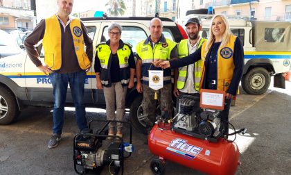 I Lions donano un nuovo gruppo elettrogeno alla Protezione Civile di Vallecrosia