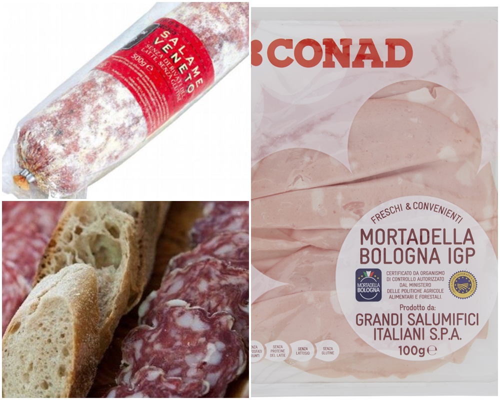 Salami e mortadella ritirati dal mercato per presenza salmonella e allergeni non segnalati