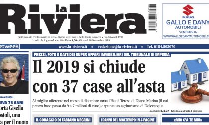 Le 37 case all’asta di dicembre e le interviste agli sfollati del Ponente su La Riviera in edicola