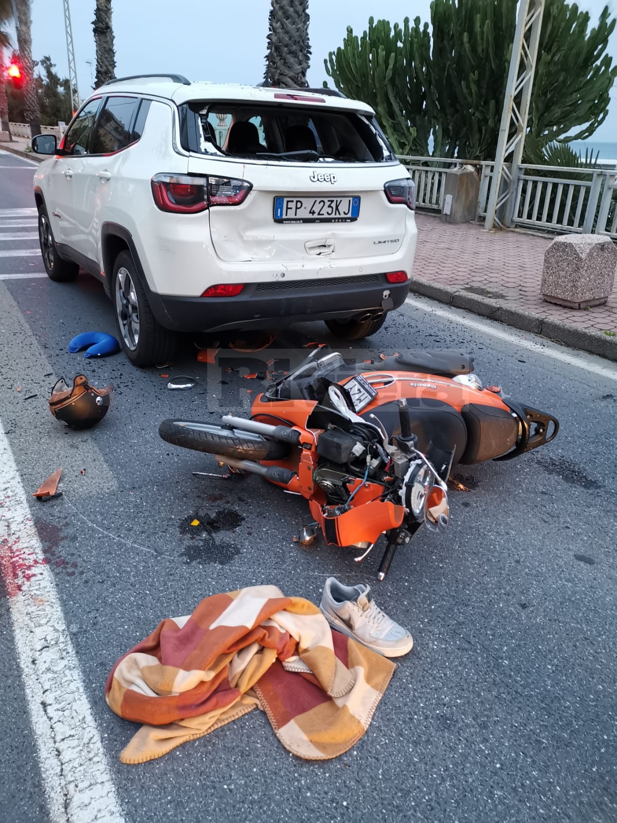 Incidente Aurelia Tre Ponti Sanremo