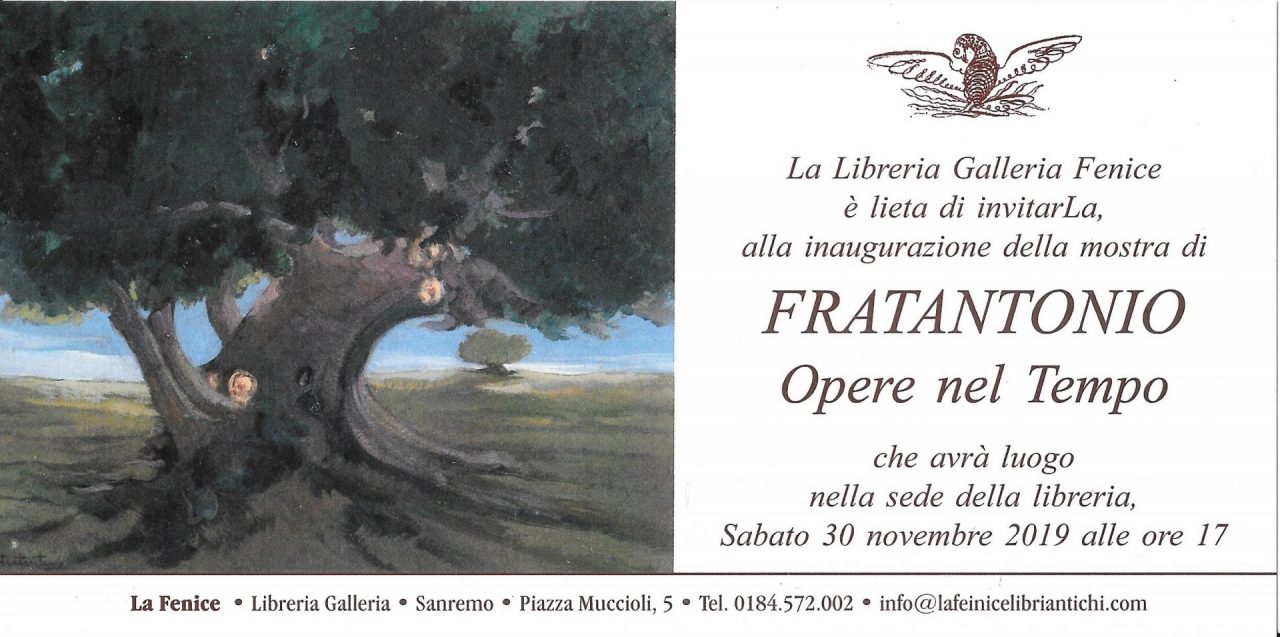 Mostra di pittura di Salvatore Frantantonio a Sanremo