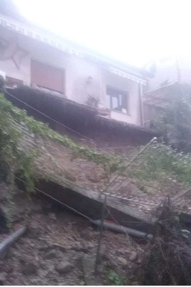 Crolla terrapieno: inagibile villetta a Ventimiglia, uno sfollato