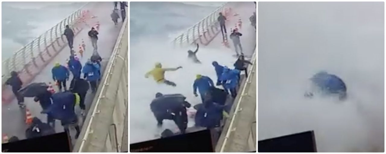 Clamoroso a Montecarlo: un’ondata travolge la corsa podistica. Video