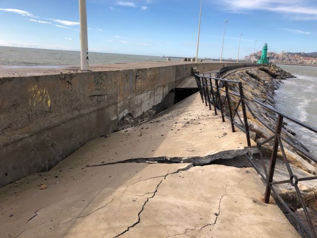 Sopralluogo di Toti al Molo Lungo di Oneglia