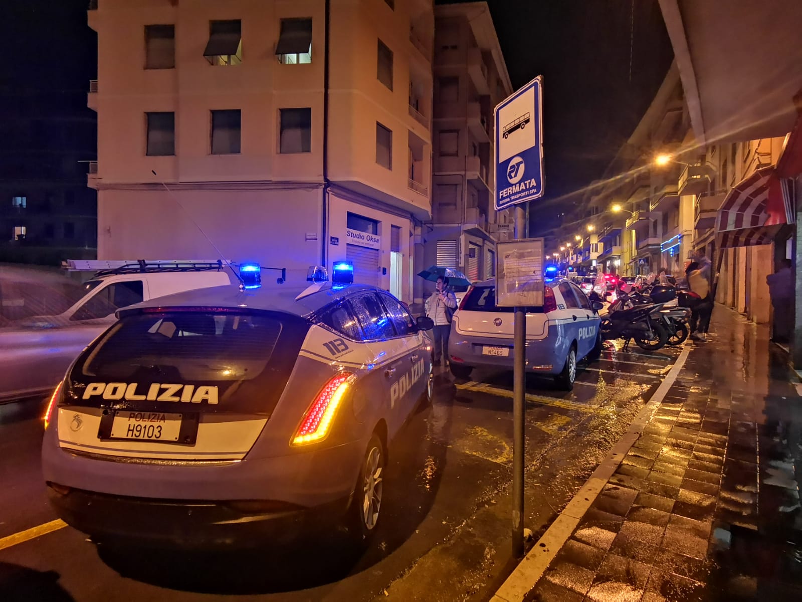 Pattuglione controllo polizia Sanremo commissariato