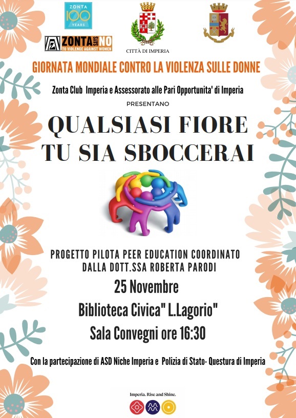 Imperia partecipa alla Giornata contro la violenza sulle donne