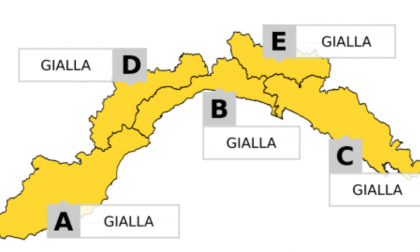 Allerta gialla domani su tutta la Liguria