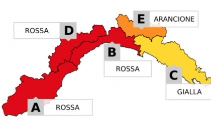Maltempo, allerta rossa fino a domani pomeriggio nel Ponente ligure