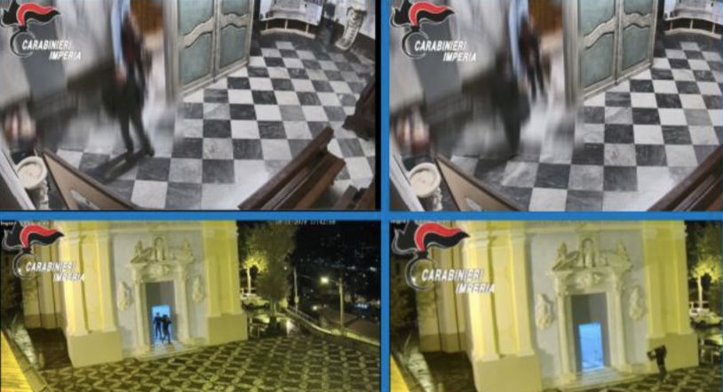 Rubano le elemosine in chiesa: denunciati dai carabinieri. Foto e video