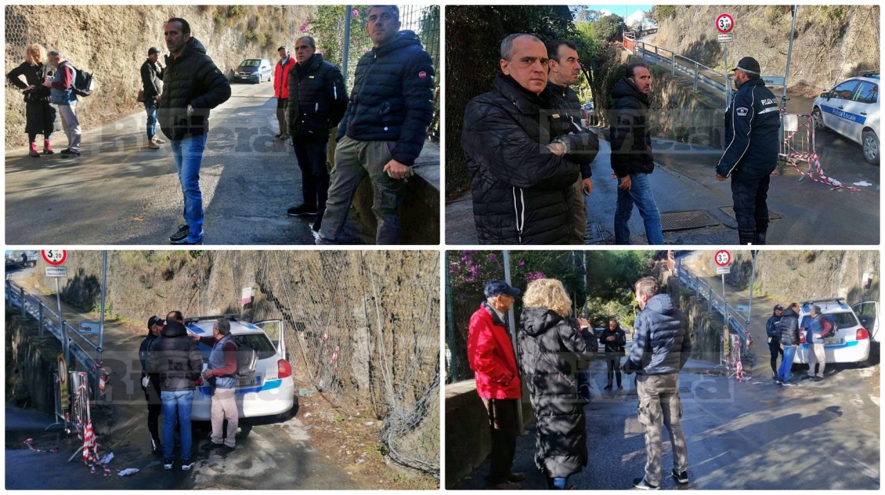 Ventimiglia. Frana di via Bandette, abitanti in rivolta: “Riaprite la strada”