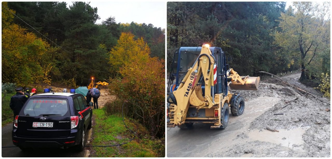 Frana su provinciale Baiardo: 8 famiglie isolate e senza luce per quattro ore