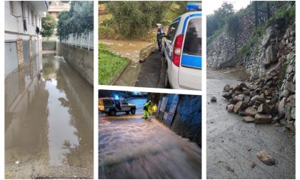 Aggiornamento maltempo: frane a Sanremo e Taggia, allagamenti a Diano Marina, Ventimiglia e Camporosso