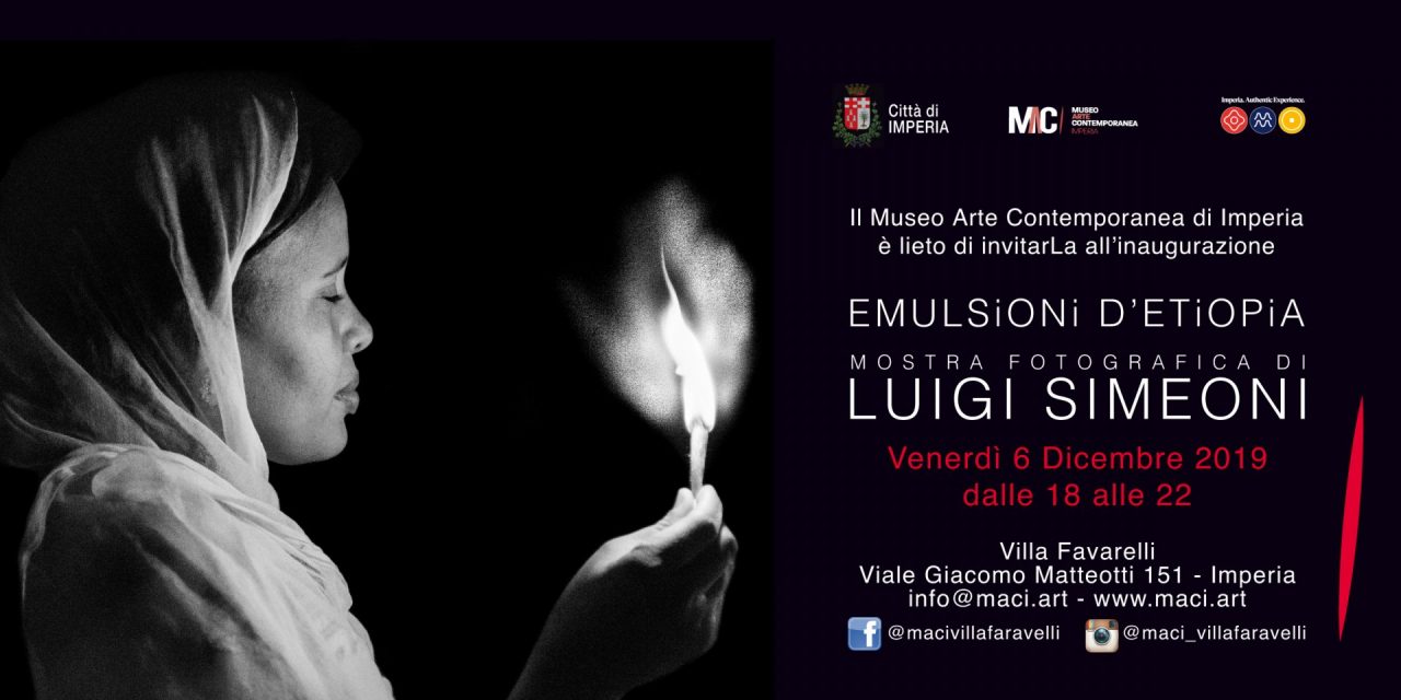 Il MCI Imperia inaugura la mostra fotografica di Luigi Simeoni venerdì 6 dicembre