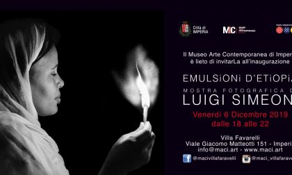 Il MCI Imperia inaugura la mostra fotografica di Luigi Simeoni venerdì 6 dicembre