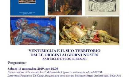 Sabato l'inaugurazione di "Ventimiglia e il suo territorio dalle origini ai giorni nostri"