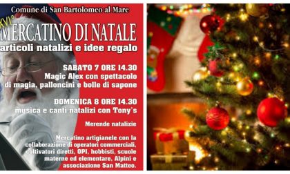 Procedono i preparativi a San Bartolomeo al mare al mercatino di Natale