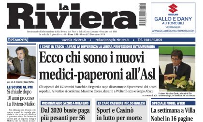Ecco chi sono i nuovi medici-paperoni dell’Asl, tutti gli stipendi su La Riviera in edicola