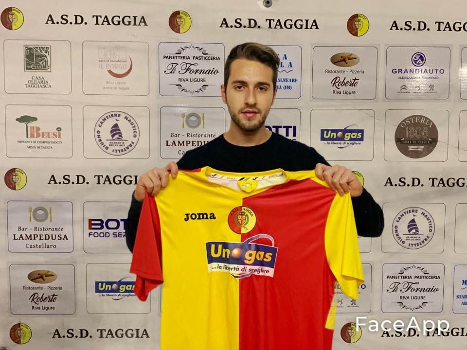 Andrea Cortese ultimo acquisto Taggia. Questa mattina amichevole al Ciccione di Imperia