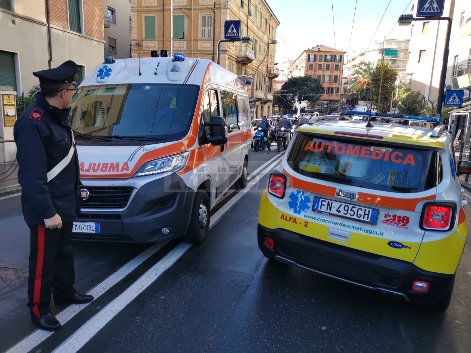 Incidente scooter corso Cavallotti Sanremo
