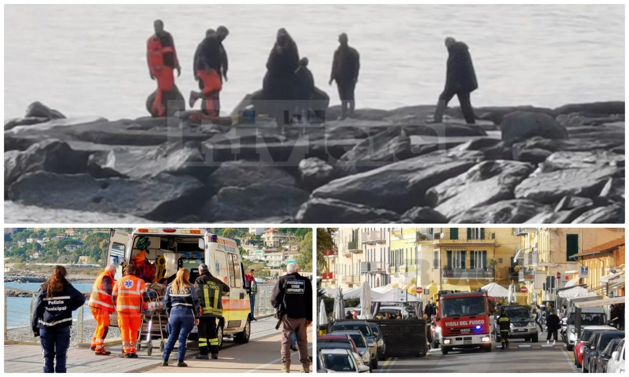 Pescatore scivola e resta incastrato negli scogli a Ospedaletti