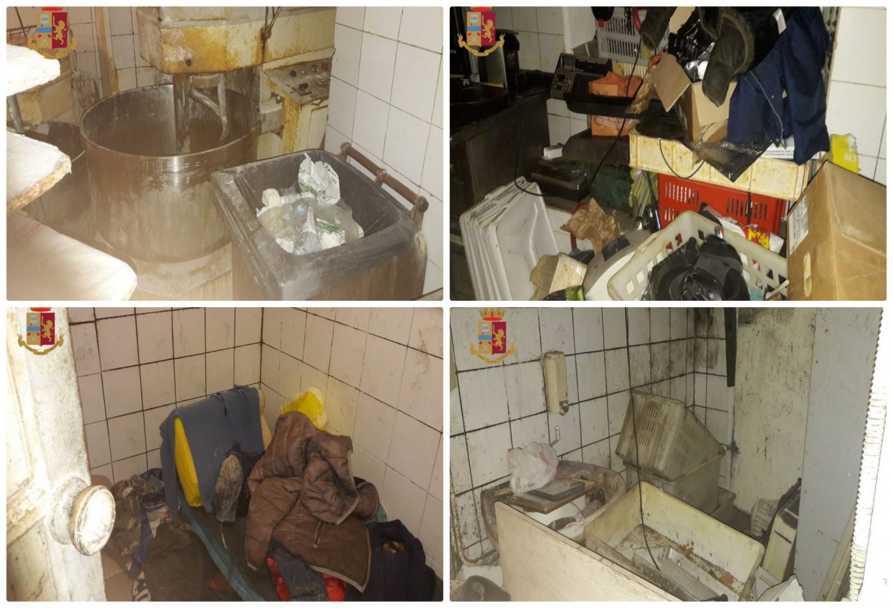 Polizia scopre e sequestra una panetteria clandestina. Foto