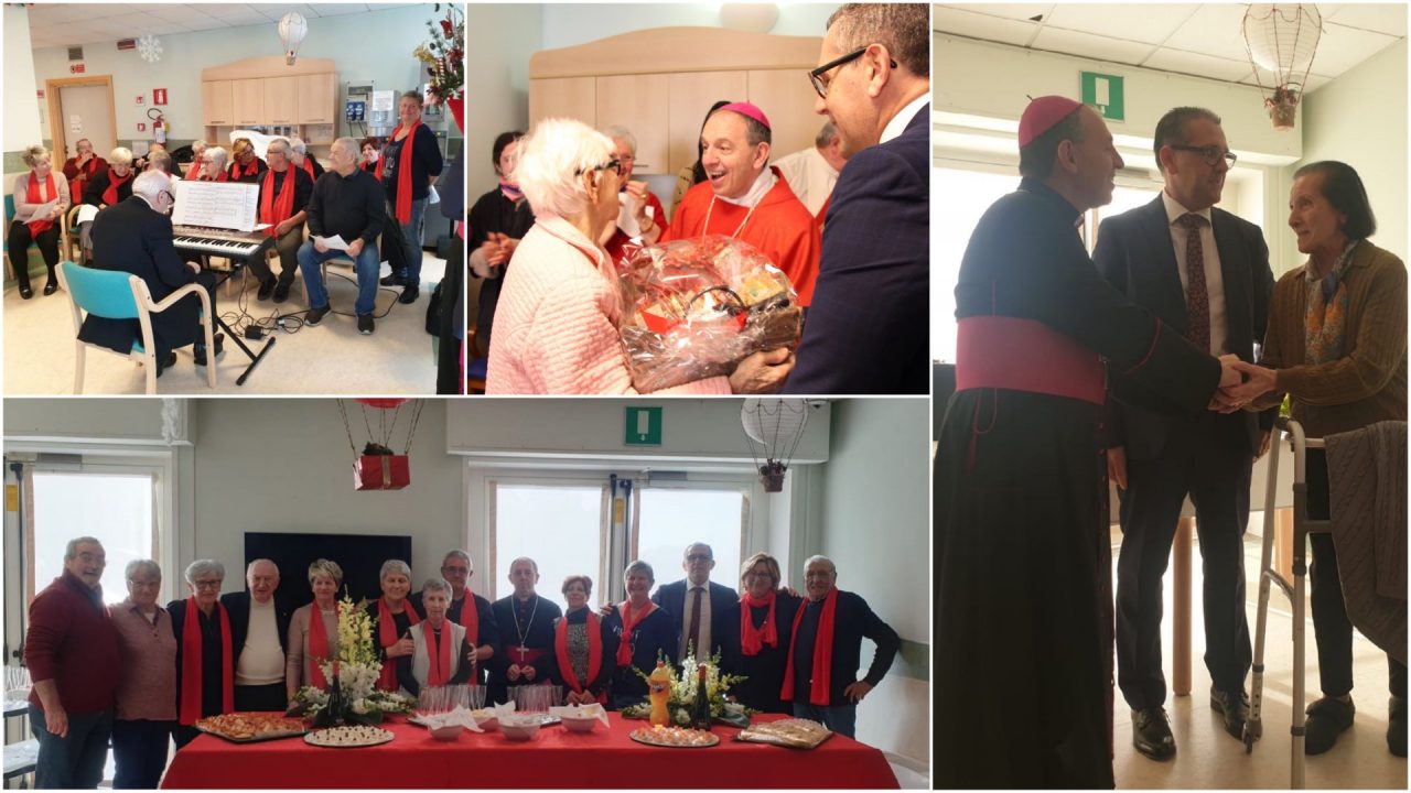 Il vescovo Suetta in visita alle residenze Franchiolo e Le Grange FOTO