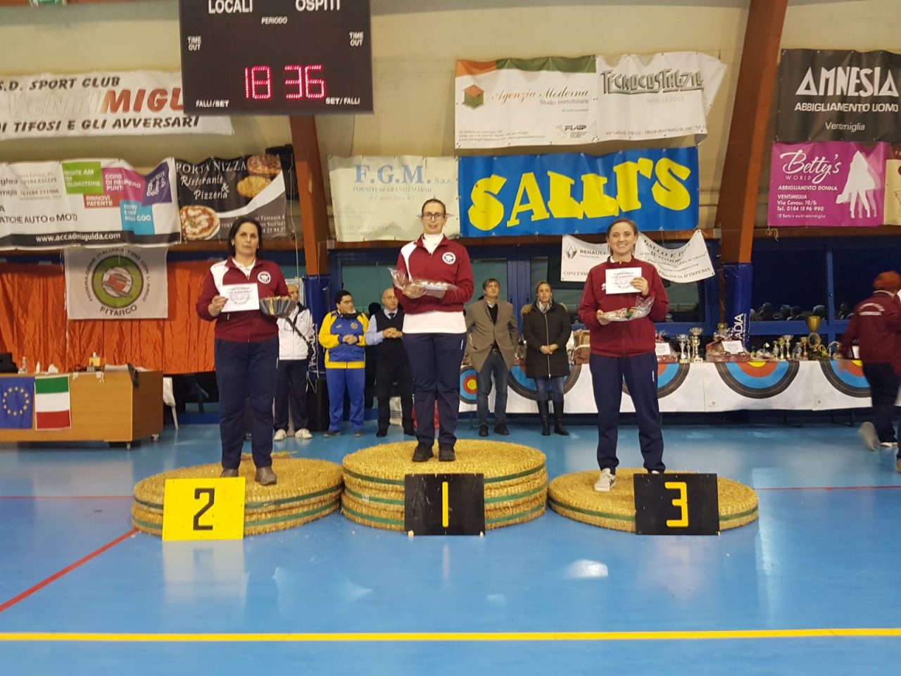 Gli arcieri ventimigliesi 17 volte sul podio al trofeo indoor della città