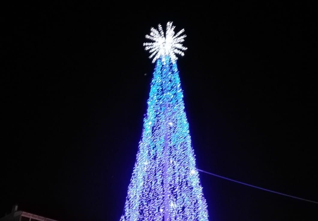 Si accende l’albero di Natale di Sanremo VIDEO