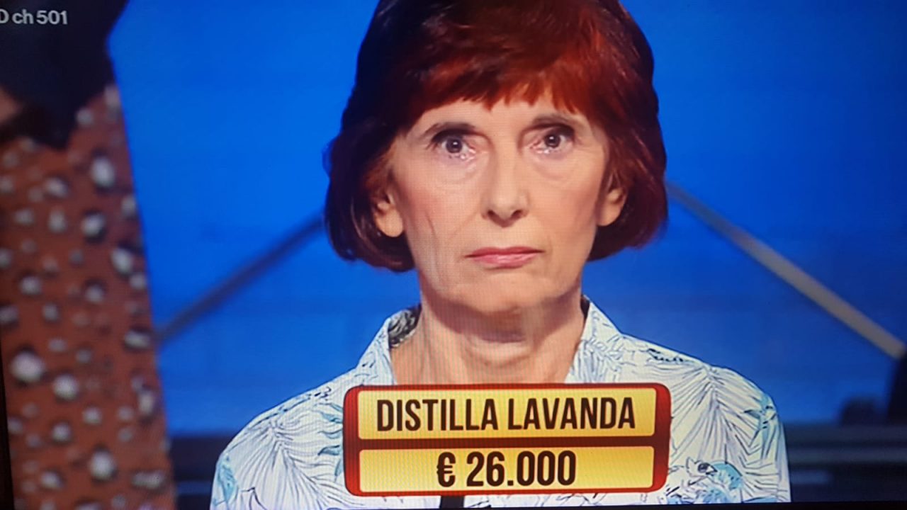 Rita Cugge e la sua lavanda tra i “Soliti Ignoti” di Rai Uno