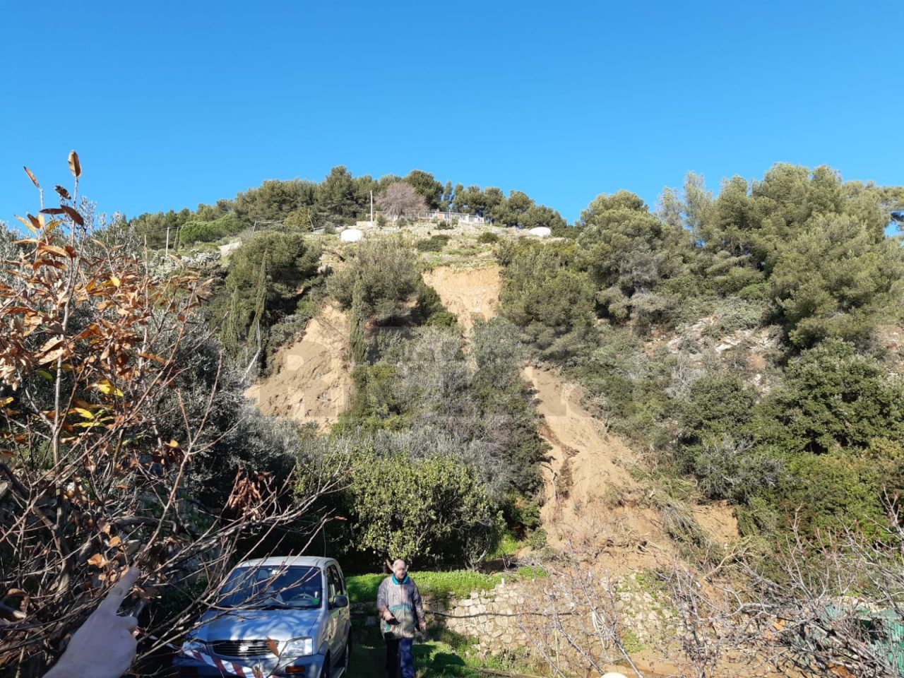 Bordighera: frane a Montenero e Sasso di Bordighera
