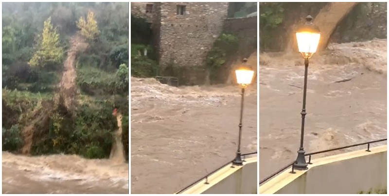 Tre famiglie evacuate a Badalucco per la frana che minaccia un bombolone del gas