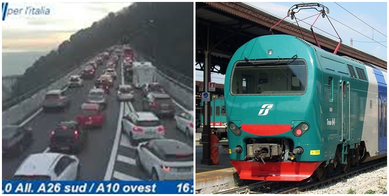 Trasporti nel caos in tutta la Liguria