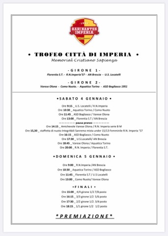 programma memorial sapienza